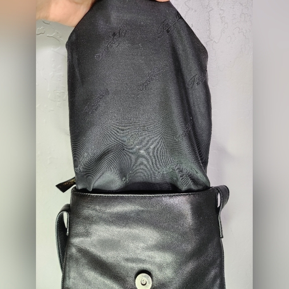 Vintage Fossil Mini Black Leather Crossbody - Picture 7 of 11